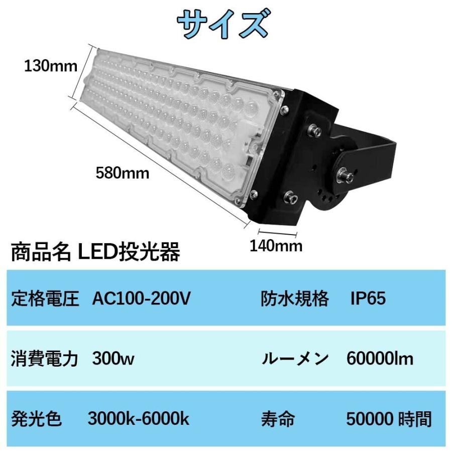 ledライト 屋外 防水 led照明器具 天井 倉庫 投光器 300w 投光器 LED