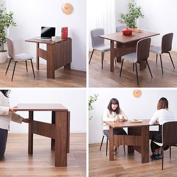 emi 　新品未使用　伸縮 折りたたみテーブル 約幅120cm〜180cm サン・ハーベスト リビングテーブル 伸縮 幅120〜180cm 6人用 伸縮ロー