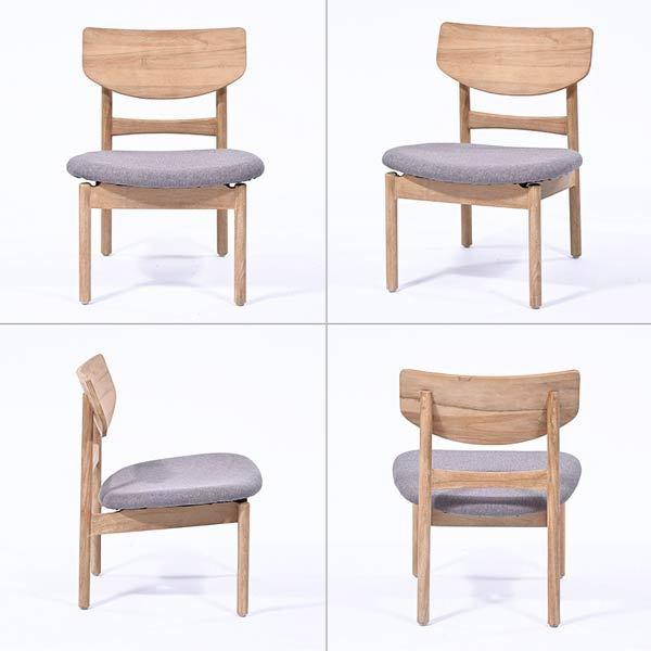 ダイニングチェア おしゃれ 低め 座面高さ37cm 木製 1脚販売