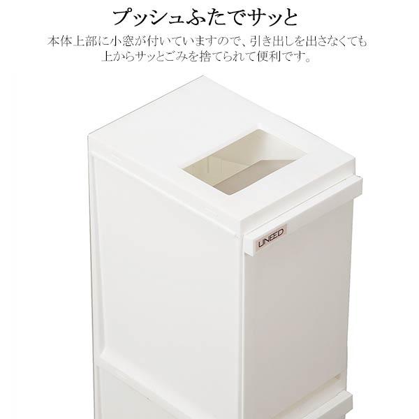 ゴミ箱 おしゃれ 20リットル 20l ふた付き 2分別 省スペース 大容量