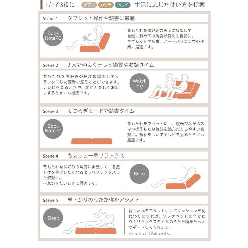 ローソファー 2人掛け かわいい 可愛い 二人がけソファ 2人がけソファ 2人がけソファー ローソファ コンパクトソファ 日本製 時間指定・日曜祝日配送不可_5