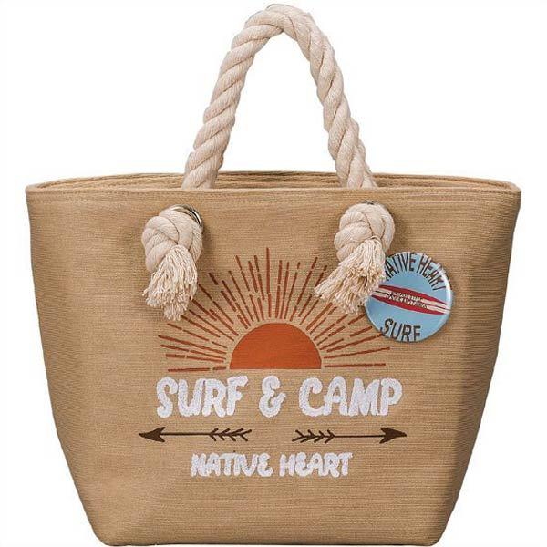 格安新品 着物 浴衣 サーフデザインのお洒落なランチトートバック ランチバッグ 巾着 Nh Surf Camp トートバッグ ベージュ 正和 おしゃれ オシャレ 安い お洒落 Www Threeriversofs Com