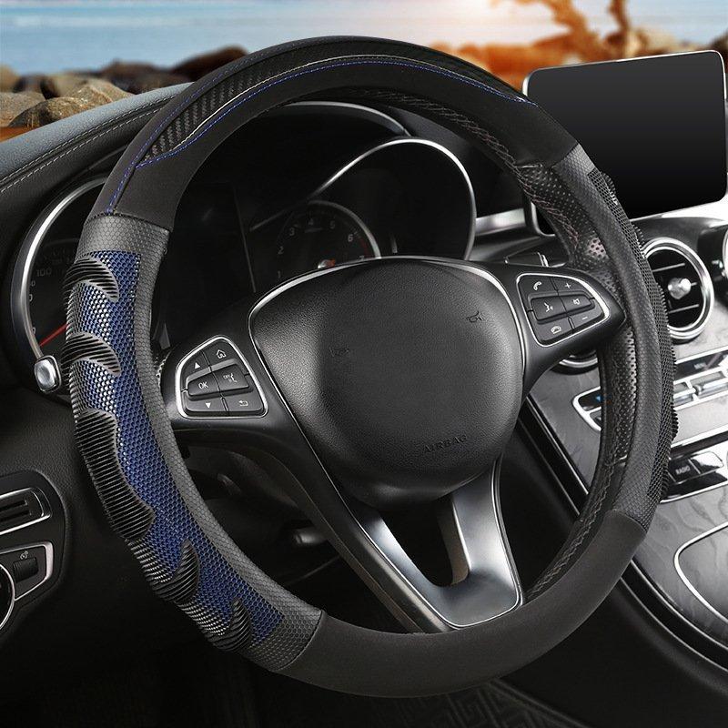 新品 ステアリング カバー ハンドルカバー ステアリングカバー New 38cm 軽自動車 普通車 内装用品 O型 D型 ドライビング おしゃれ 男女兼用 高級感 滑り止め 100 の保証 Mgl Ma