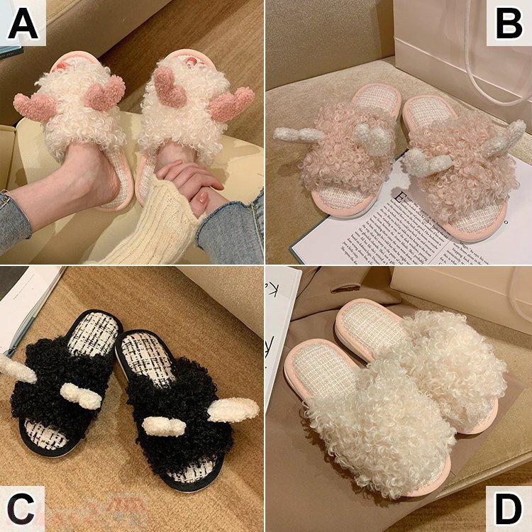 日用品雑貨 生活雑貨 クリスマス スリッパ New ふわふわ もこもこ もふもふ アニマル 動物 大人女子 女子力 ピンク ブラック 都会的 超目玉