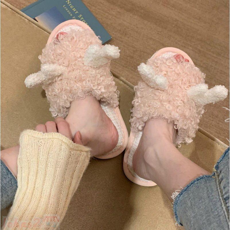 日用品雑貨 生活雑貨 クリスマス スリッパ New ふわふわ もこもこ もふもふ アニマル 動物 大人女子 女子力 ピンク ブラック 都会的 超目玉