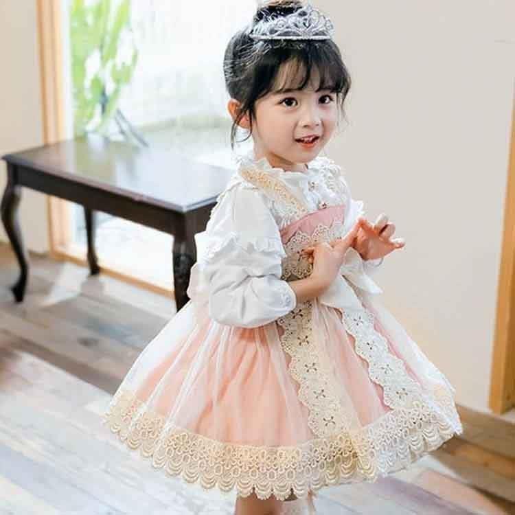 好評継続中 ベビー 結婚式 2点セット子供ドレス 初詣 New フォーマルワンピース 赤ちゃん パーティードレス 上品 お姫様 ドレス 春夏 長袖 韓国子供服 アウトレット n Go Th