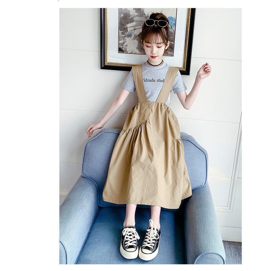 女の子 夏服 子供服 韓国子供服 New 上下セット 160センチ 半袖 Tシャツ サロペットスカート 韓国子供服 ジュニア おしゃれ 可愛い 新作 Sz Lohas2号店 通販 Yahoo ショッピング