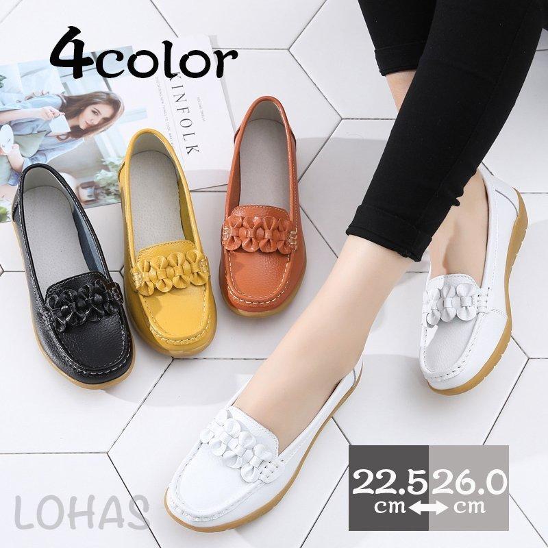 モカシンシューズ ローファー レディース デッキシューズ スリッポン フラット ナースシューズ 歩きやすい 夏 厚底 軽量 通気 黒 白 22 5 26 0cm Awago Lohas Hal Shop 通販 Yahoo ショッピング