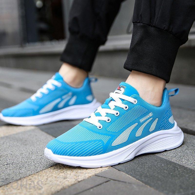 ランニングシューズ メンズ スニーカー レディース ウォーキングシューズ 青 運動靴 カジュアルシューズ 軽量 通気 滑り止め 男女兼用 Awago Lohas Hal Shop 通販 Yahoo ショッピング
