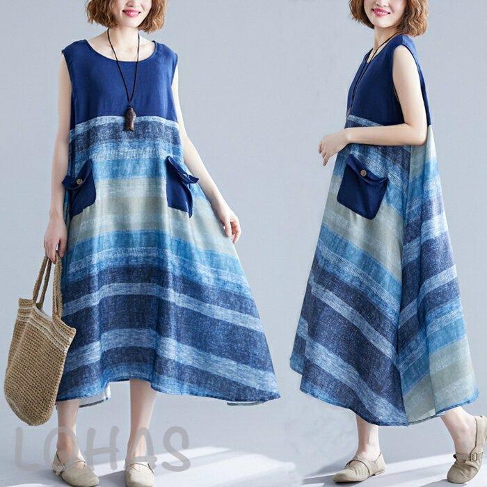 Goku Shop 高品質 リゾートワンピース レディース サマードレス ロング マキシ丈ワンピース ノースリーブ Aライン 水着の上に着る服 ハワイ 沖縄 Jbnew2 Lohas Hal Shop 通販 Yahoo ショッピング