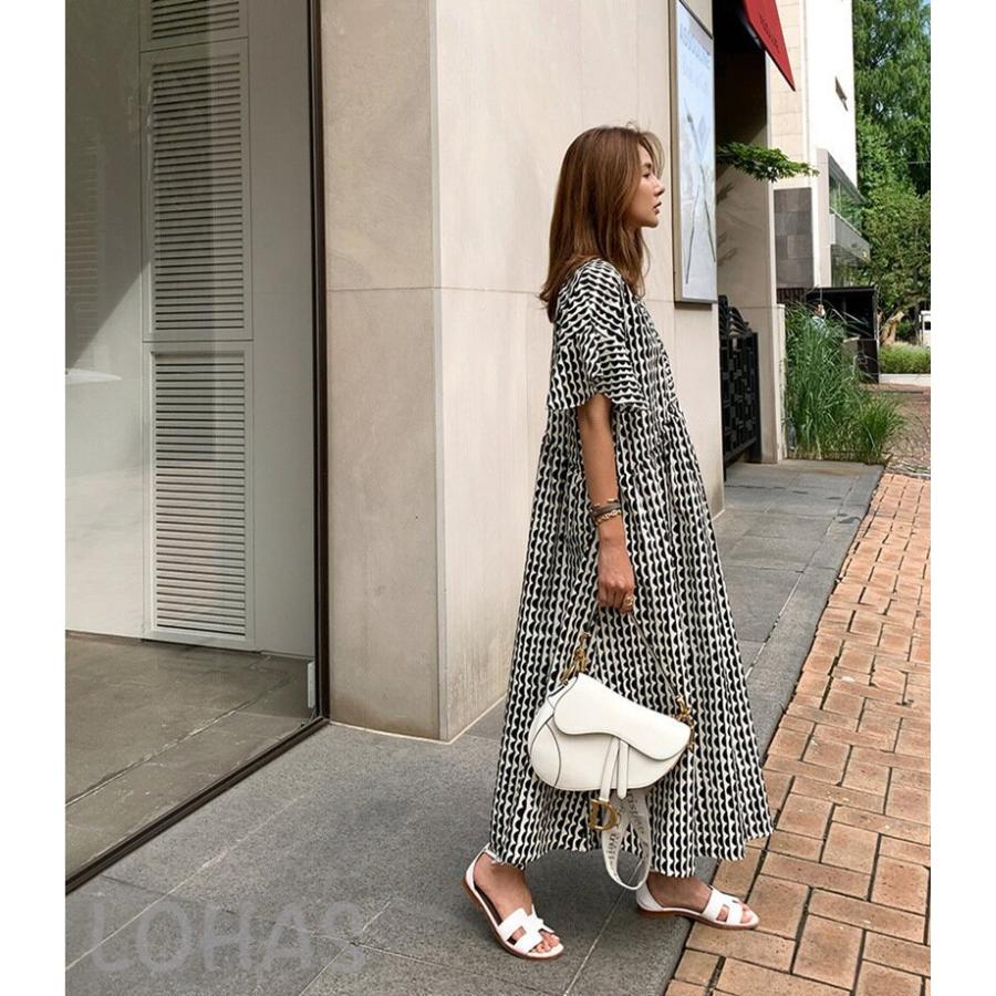 高品質 S Xl 夏 森ガール 服 40代 ワンピース Aラインワンピース レディース ロング丈ワンピース ゆったり 春 夏 半袖 新作 フリル袖 ロング マキ Jbnew295 Lohas Hal Shop 通販 Yahoo ショッピング