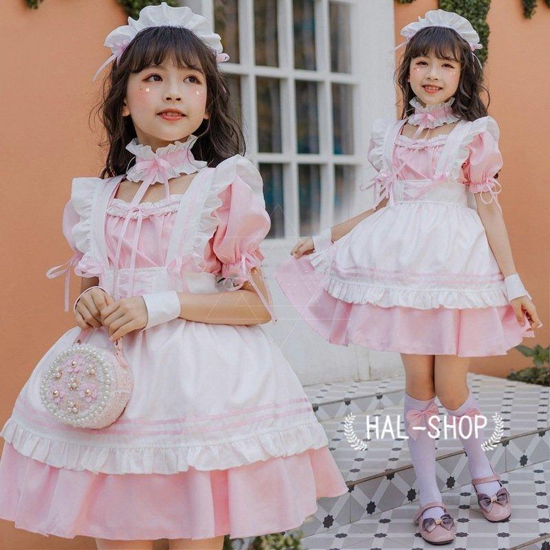 ゴスロリ メイド ロリータ キッズ ワンピース ロリ ゴシック Lolita系 ロリィタ 子供ドレス 萌え萌え キッズ ハロウィン 子供用 可愛い ドレス クリスマス Lo Lohas Hal Shop 通販 Yahoo ショッピング