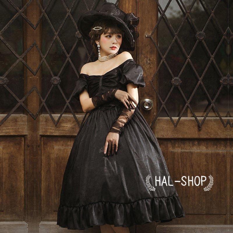 ワンピース 半袖 ロリータ レディース ドレス ゴスロリ 黒ロリ クラシック レトロ エレガント ロリィタ 黒 赤 豪華 セクシー Lo Lohas Hal Shop 通販 Yahoo ショッピング