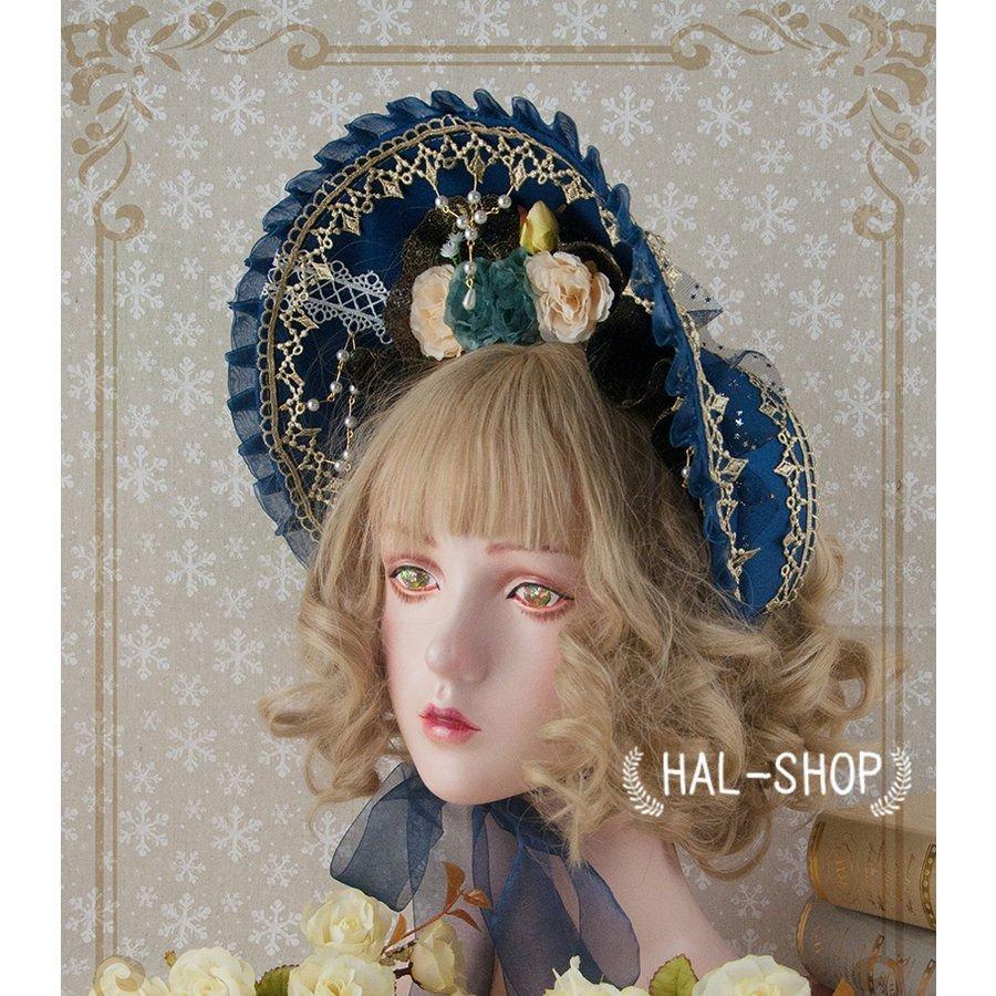 帽子 レディース ボンネット 姫 華やか 華ロリ オリジナル Bnt ハット ヘッドドレス カチューシャ ゴールド コーデ自由 ハロウィン Lo Lohas Hal Shop 通販 Yahoo ショッピング