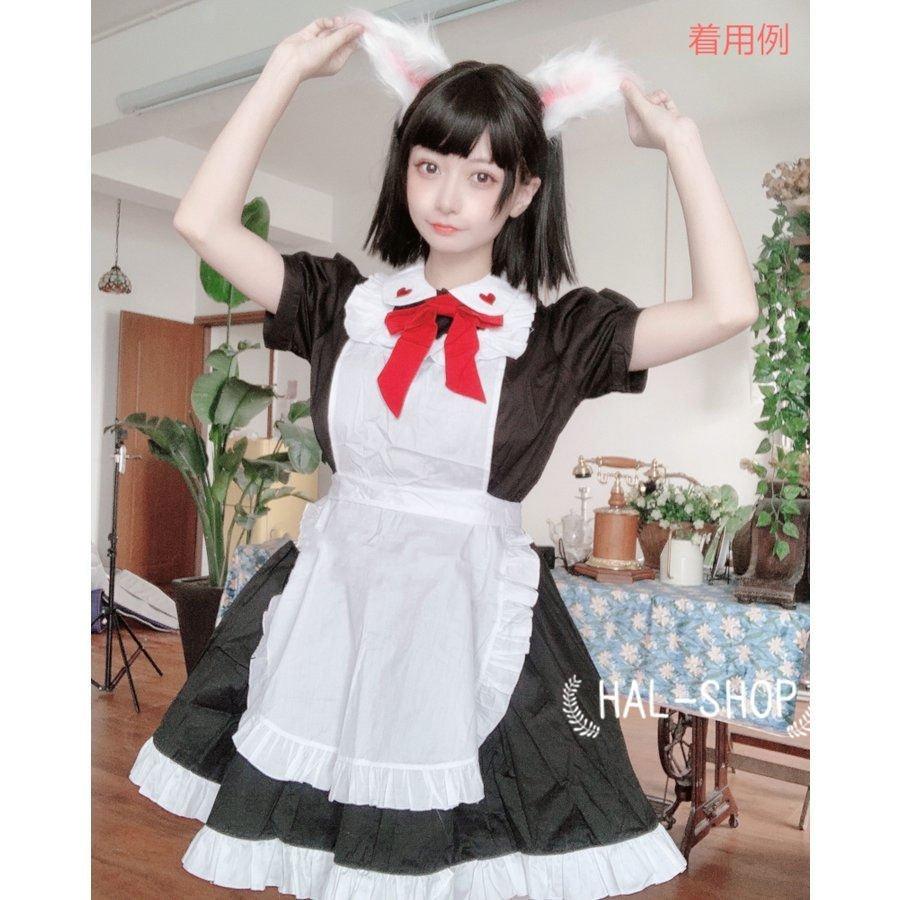 ハロウィン コスプレ かわいい エプロン ヘッドドレス メイド メイド服 レディース ロリータ ワンピース 仮装 半袖 可愛い 宴会 新作 王女 衣装 魔女 T ポイント5倍 衣装
