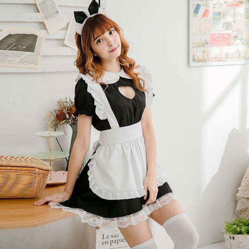メイド ワンピース ロリータ エプロン セクシー 衣装 胸開き ハート レディース 制服 コスプレ 3点セット S 5xl Lo Lohas Hal Shop 通販 Yahoo ショッピング
