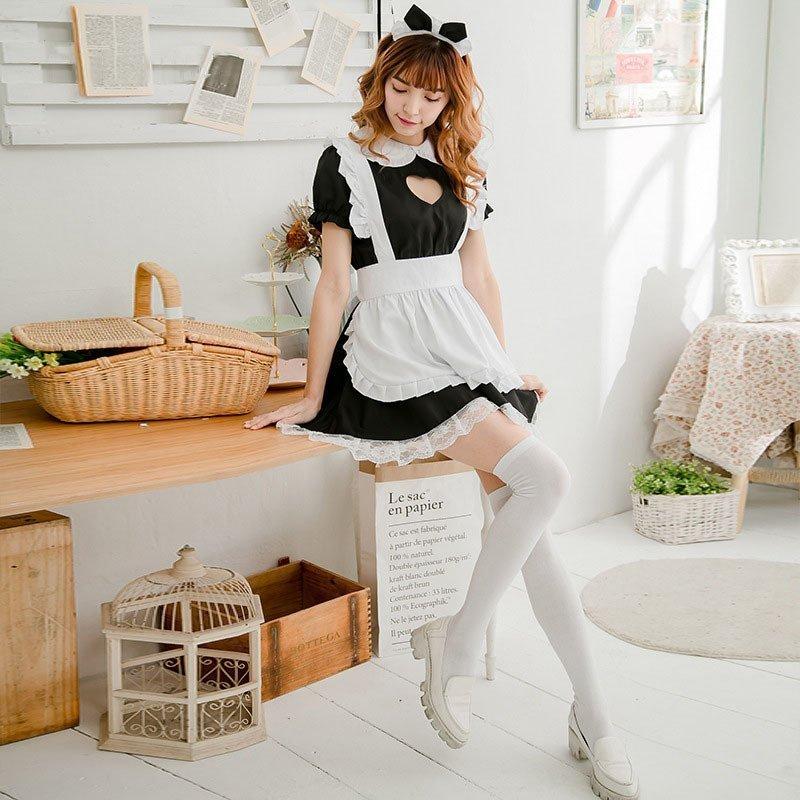 メイド ワンピース ロリータ エプロン セクシー 衣装 胸開き ハート レディース 制服 コスプレ 3点セット S 5xl Lo Lohas Hal Shop 通販 Yahoo ショッピング