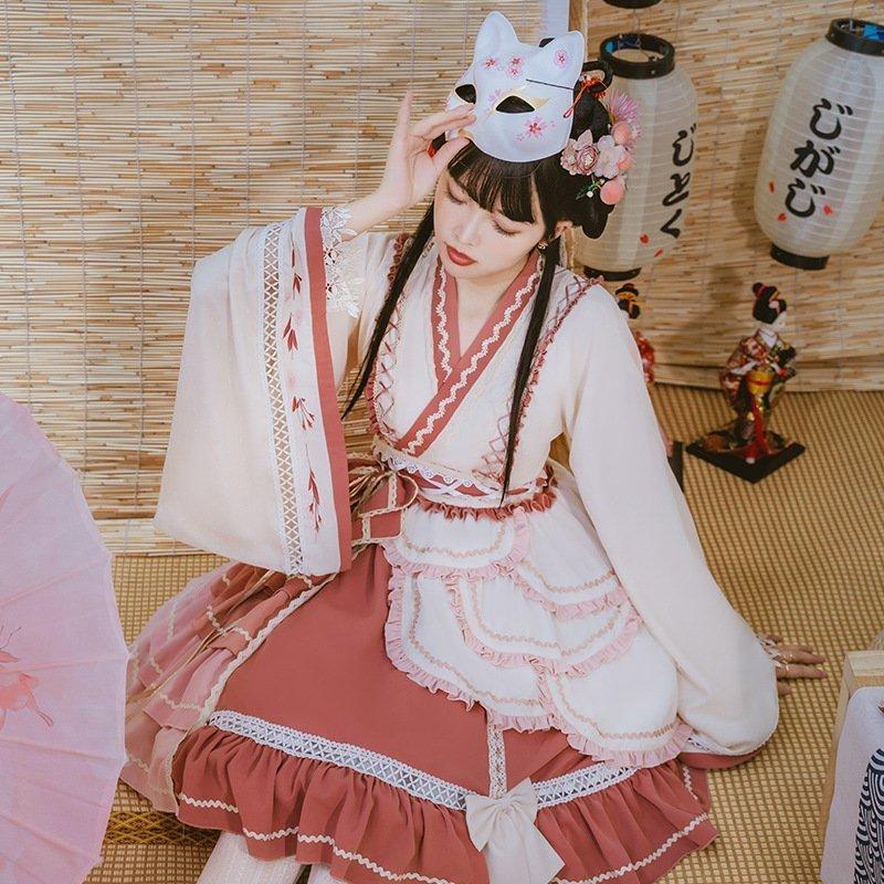 ワンピース ドレス ロリータ オリジナル 個性的 和風 中華風 チャイナ服 ロリィタ レディース 長袖 衣装 コスプレ Lo Lohas Hal Shop 通販 Yahoo ショッピング