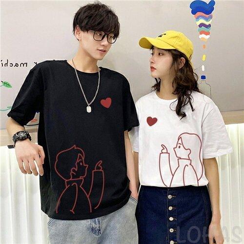 Lohashal Shopカップル ペア Tシャツ ブランド ペアルック カップル 春夏 服 メンズ 半袖 レディース おしゃれ 可愛い 綿 Sale 61 Off