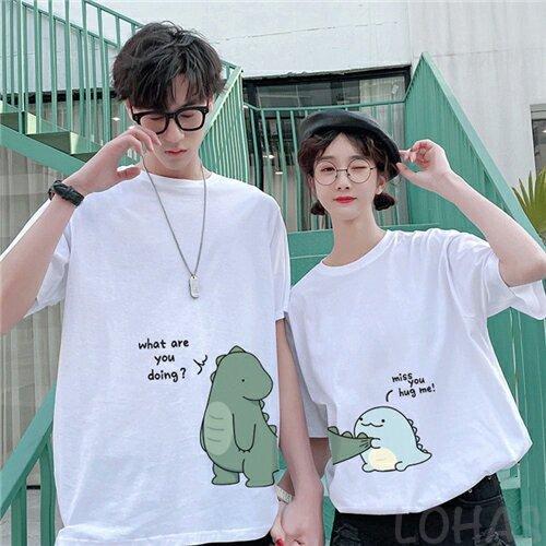 Lohashal Shopカップル ペア Tシャツ ブランド ペアルック カップル 春夏 服 メンズ 半袖 レディース おしゃれ 可愛い 綿 最大40 Offクーポン