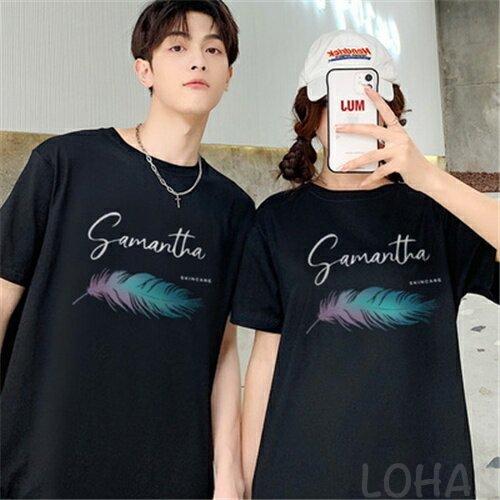 贅沢屋の サポーターグッズ ペアルック ペアルック 人気 半袖 夏 綿 夏 カップル ペア Tシャツ ブランド ペアルック カップル 春 服 夏 メンズ Tシャツ 半袖 レディース おしゃれ ペアルック Tシャツ 可愛い 綿 カップル Www Threeriversofs Com