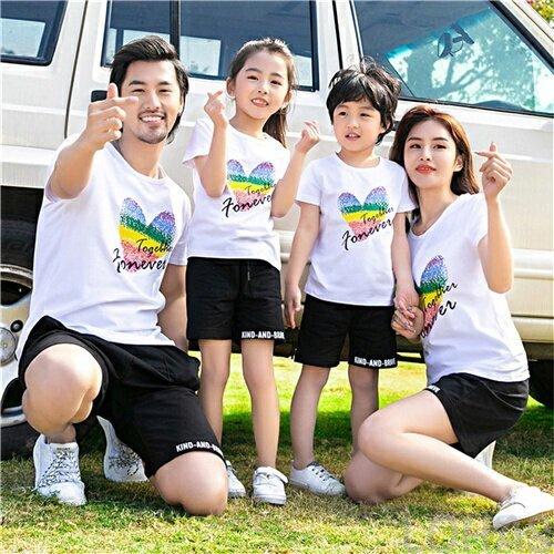 親子ペアｔシャツ 夏服 親子コーデ 親子 ペアルック ｔシャツ 半袖 コーデ 夏 Tシャツ 家族 お揃い Tシャツ ブランド 大人 子供 お揃い 3 人 親子 Lohmk5923 Lohas Hal Shop 通販 Yahoo ショッピング