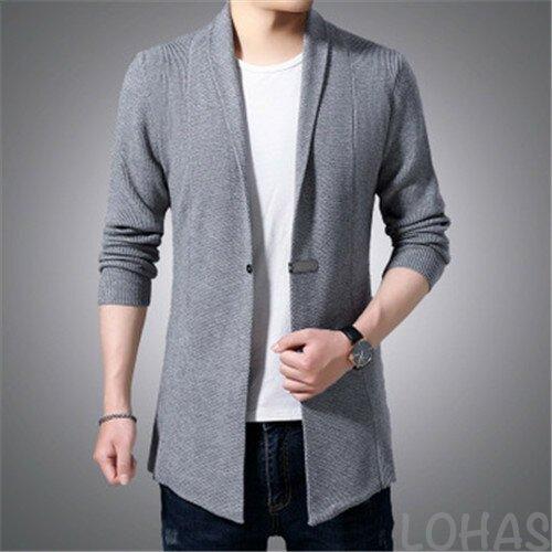 カーディガン メンズ ロングカーディガン ニット カーディガン トップス メンズファッション ロング丈 肩掛け 長袖 おしゃれ メンズファッション Lohmk6040 Lohas Hal Shop 通販 Yahoo ショッピング