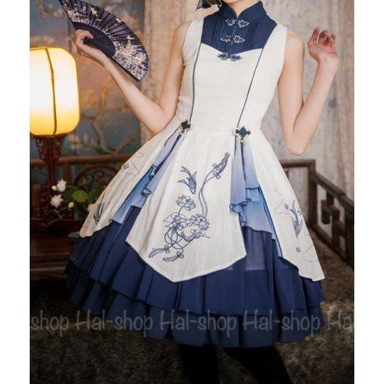 ロリータドレス ロリータファッション 無地 ロリータワンピース ゴスロリファッション ゴスロリ 華ロリ パス Lolit57 ロリータドレス 中華ロリ ロリータファッション ジャンパースカート 3色 お花 パス 花柄 Lohas Hal Shop 小花柄 無地 Lolit57 注目のブランドの