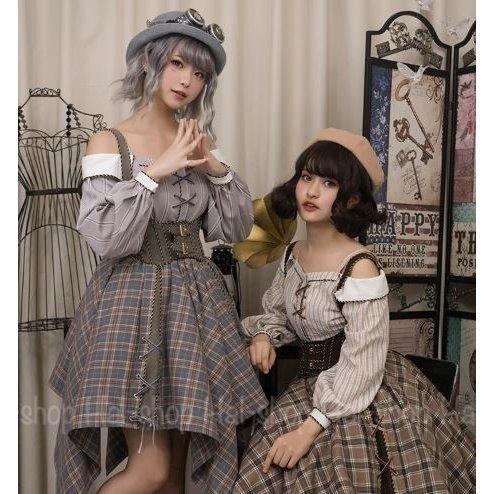 コルセットベルト3色 かわいい ブラウン ロリータ グレー 大きいサイズ ブラック 通年 パンク カジュアル 大きいサイズ サイズ豊富 おしゃれ かわいい 通年 スタイルアップ レトロ Lohas Hal Shop Lolit