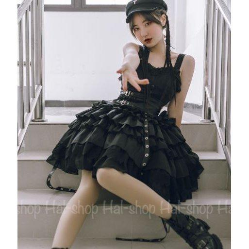 Jsk 春夏 ジャンスカ ミニ ミニ キャミワンピース ショート丈 ドレス ティアードフリル キャミワンピース キャミワンピ ふんわり ドレス ガーリー アイドル 甘ロリ フレア パンク かわいい Lohas Hal Shop Lolit 史上最も激安