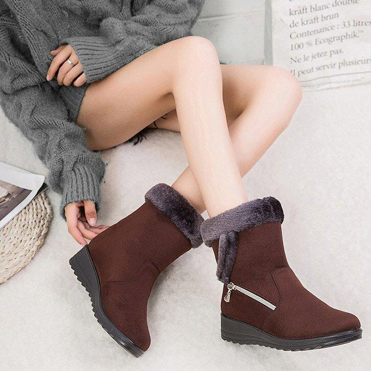 スノーブーツ レディース レディース 冬靴 防寒靴 ムートンブーツ シューズ スノーブーツ 冬 ミドルブーツ Snowshoes316 Lohas Hal Shop 通販 Yahoo ショッピング