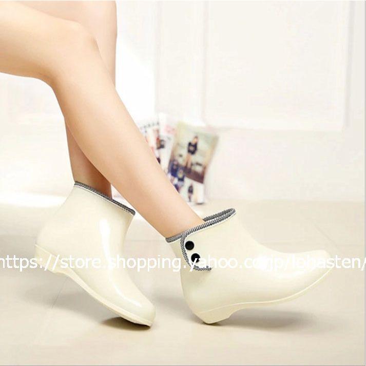 レインブーツ レディース ショート 雨靴 レインシューズ 滑り止め 梅雨 可愛い 雨の日 花柄 水玉 通学 通勤 ファッション 年末のプロモーション チェック おしゃれ