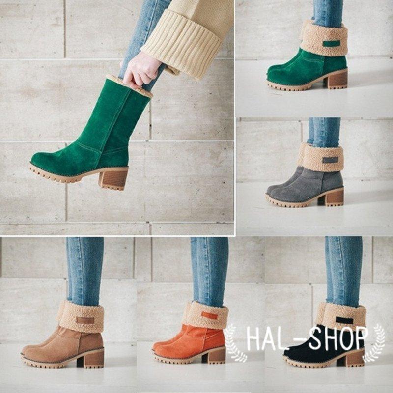 ムートンブーツ レディース スノーブーツ ブーツ レディース ミドルブーツ 2way あったか 裏起毛 防寒 厚底 フラットヒール 雪靴 冬 代 30代 40代 母 お洒落 Xd46 Lohas Hal Shop 通販 Yahoo ショッピング