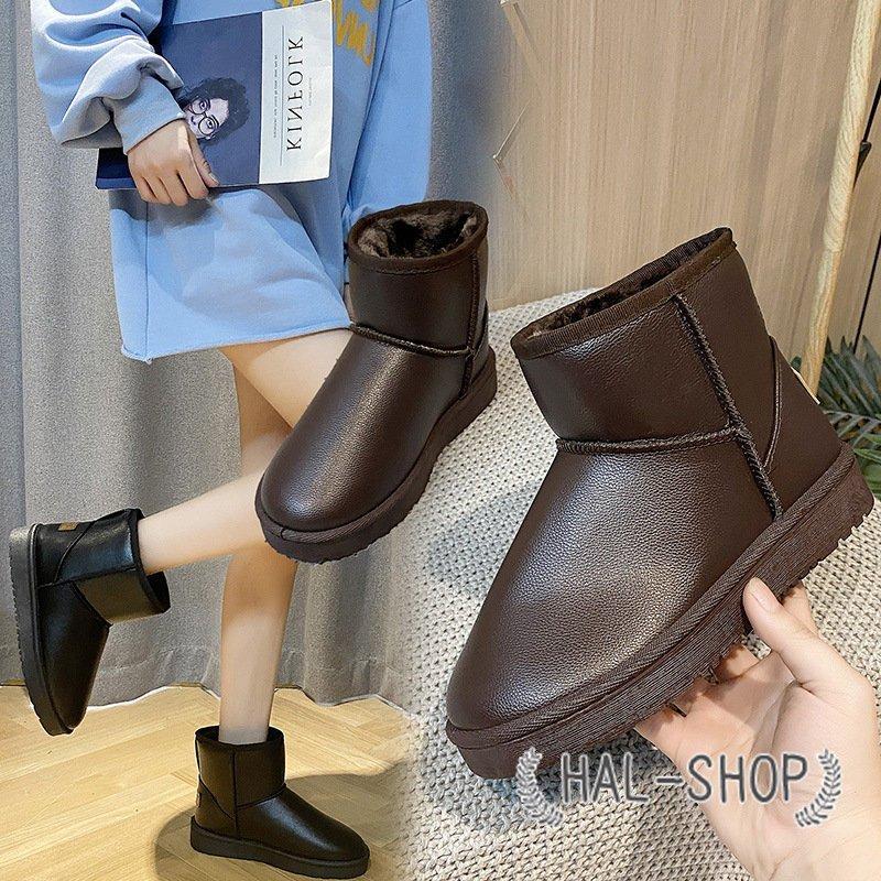 ムートンブーツ ブーツ レディース ブラック ブラウン 防寒 靴 フラット シューズ ショートブーツ おしゃれ あたたかい 秋 冬 疲れにくい 柔らかい 走れる 無地 Xd71 Lohas Hal Shop 通販 Yahoo ショッピング