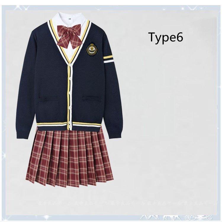 カーディガン スクール 制服5点セット スカート 入学式スーツ 卒業式 学生服 女子高生 男子 制服コスプレ 可愛い高校 セーラー コスプレ衣装 プリーツスカート Yogb Lohas Hal Shop 通販 Yahoo ショッピング