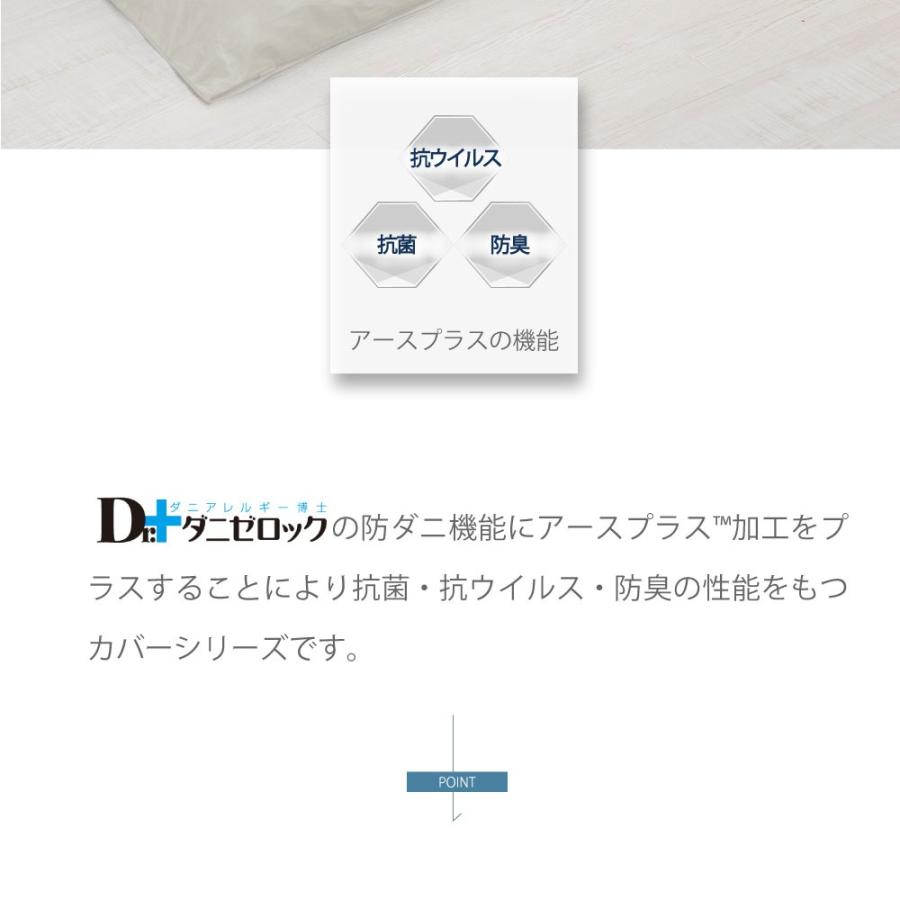 ダニゼロック アースプラス 敷布団カバー（フィットシーツ) シングル