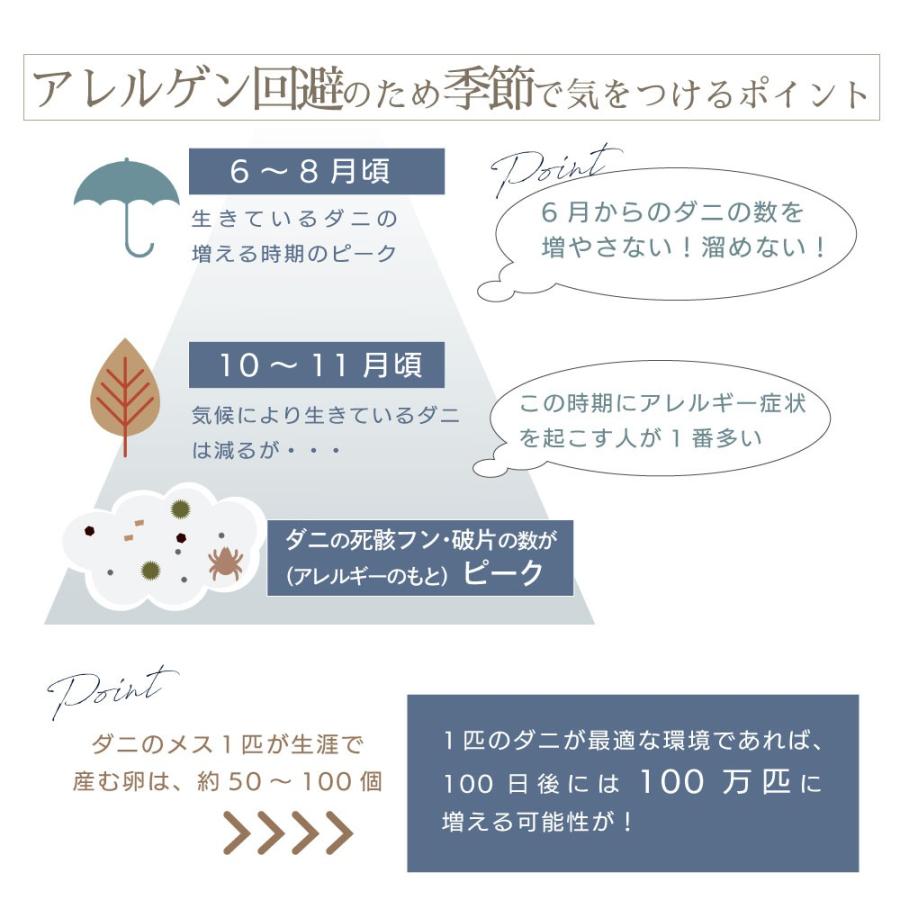 【モール限定カラー】【ベッド用】ダニアレルゲンカット　掛・ベッドシーツ・枕カバーセット　クイーン_12