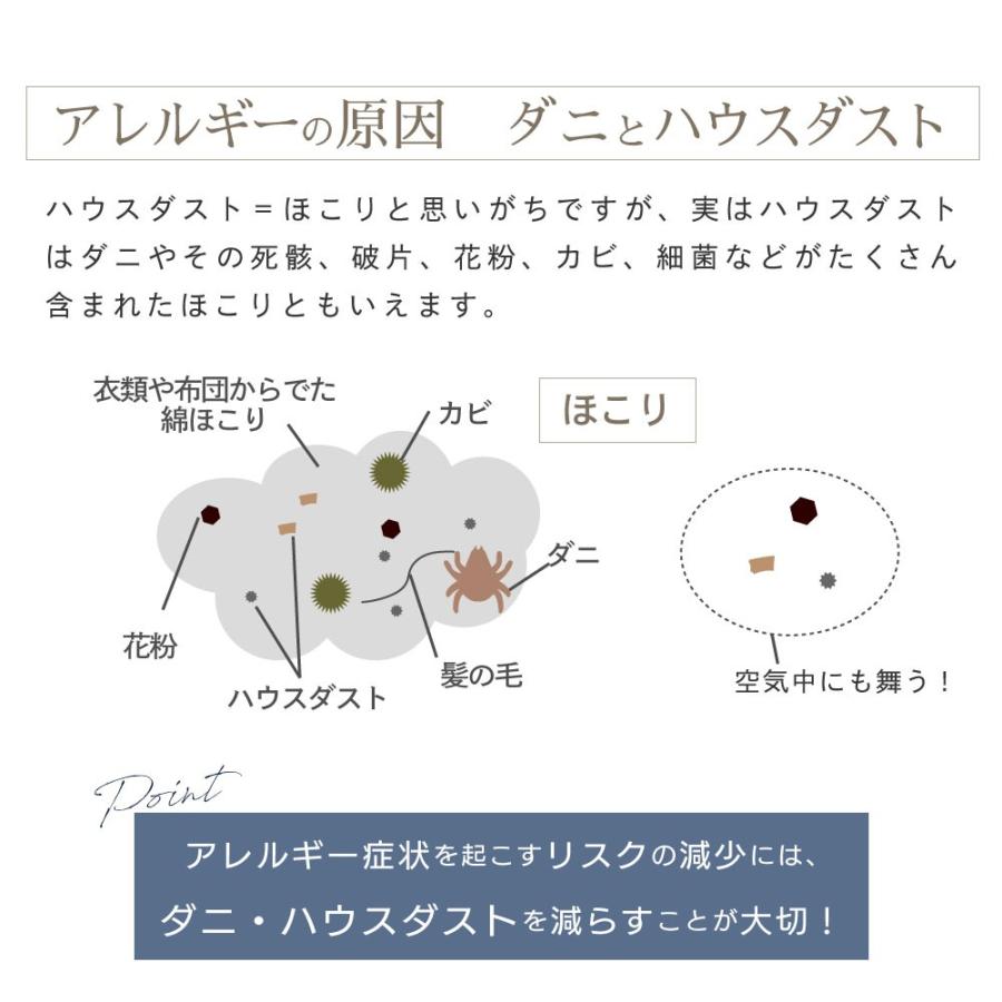【モール限定カラー】【ベッド用】ダニアレルゲンカット　掛・ベッドシーツ・枕カバーセット　クイーン_9