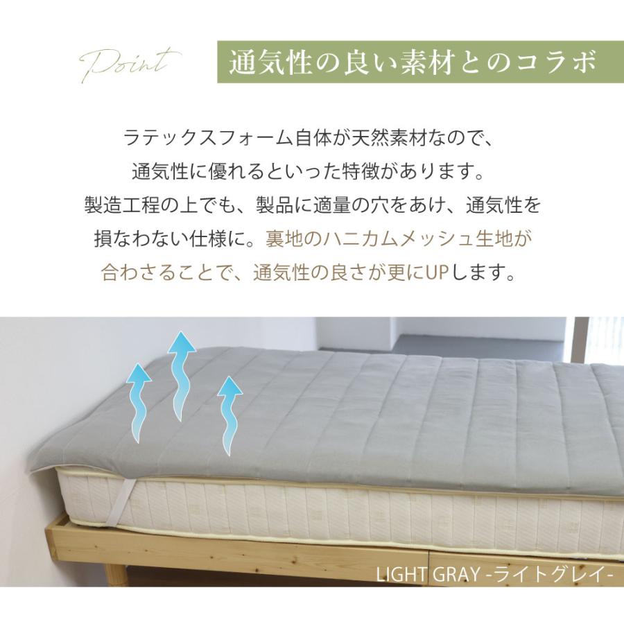 LOHATEX 敷パッド 厚さ2.5cm シングル 100×200×2.5cm ベッドパッド