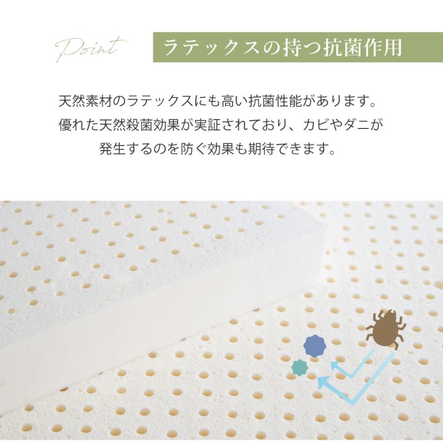 ラテックス マットレス ダブル 140×200×2.5cm LOHATEX 敷パッド ベッド