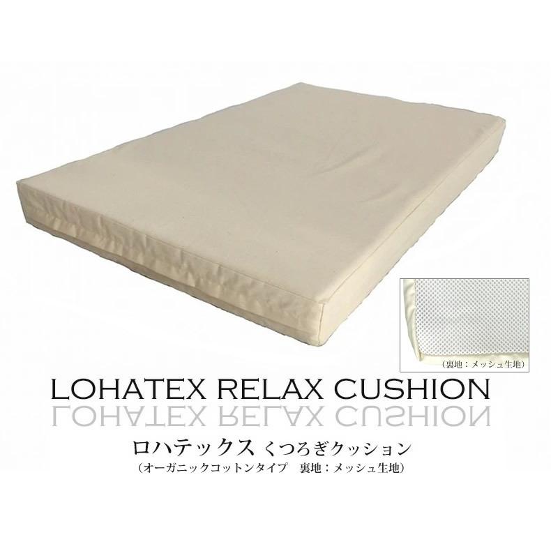 クッション 厚い 66.5×100×7.5cm LOHATEX ラテックス くつろぎ 座布団