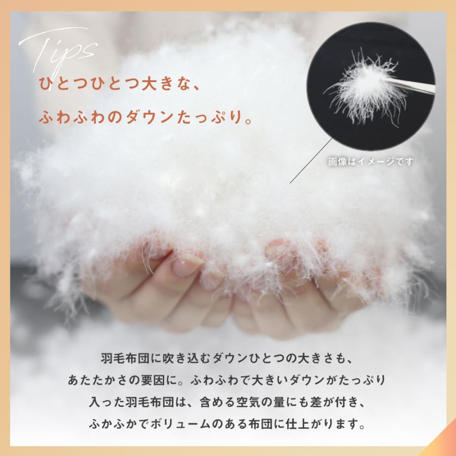 販売終了】羽毛掛け布団 羽毛布団 リサイクルダウン セミダブルサイズ