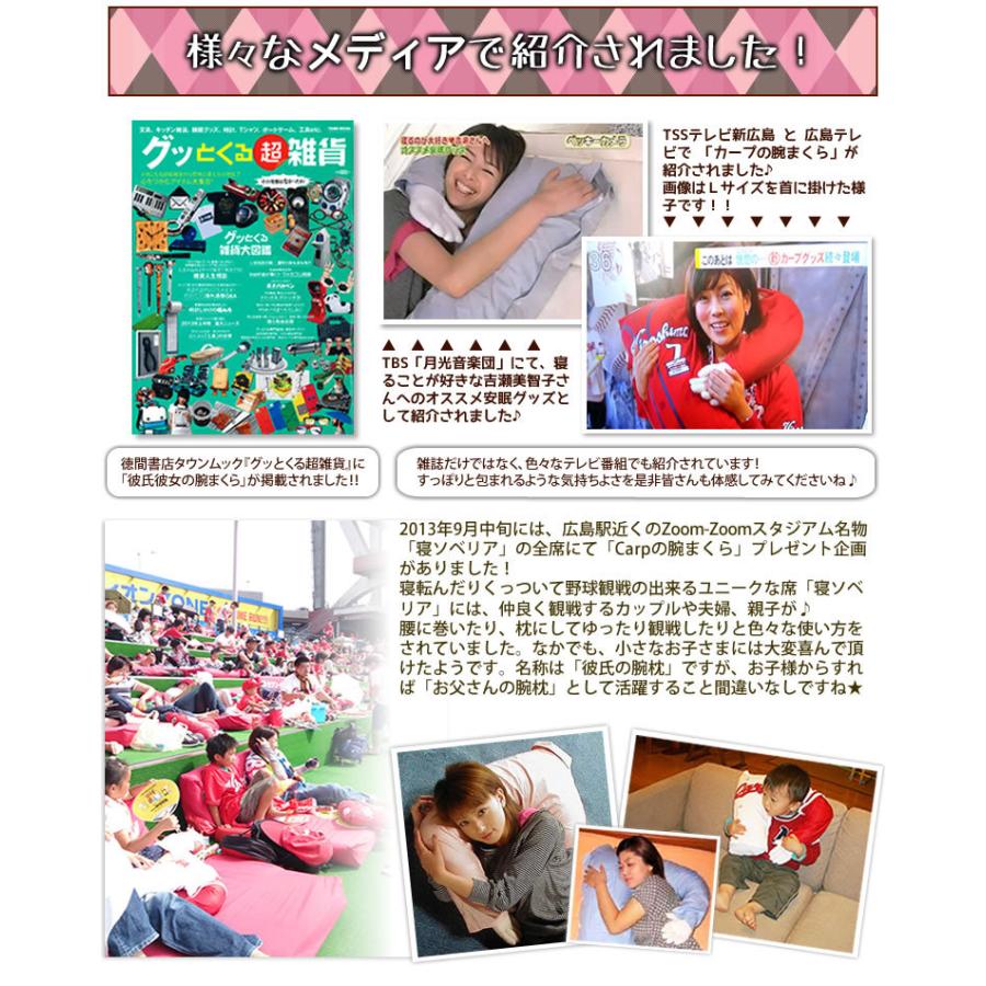 まくら Carpの腕まくら S 40×45×10cm ビジター 取り替えシャツカバー