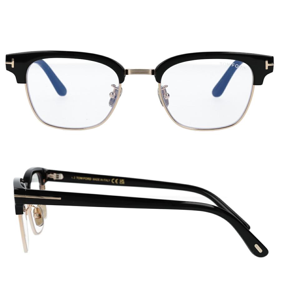 TOM FORD トムフォード メガネ サーモント型 ブロー コンビネーション ブルーライトカット アジアンフィット FT6016-K-B/V (TF6016-K-B) 001 【海外正規品】_4