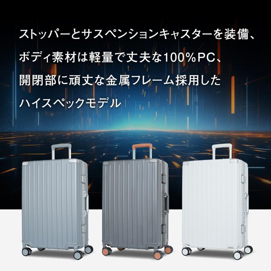スーツケース Mサイズ 軽量 TSAロック ストッパー キャリー スーツケース Mサイズ 軽量 TSAロック ストッパー キャリー
