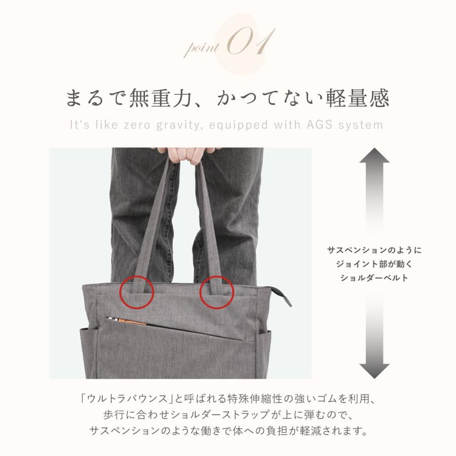 キャサリータ トートバッグ メンズ レディース 大容量 大きめ 肩掛け 軽い 軽量 撥水 A4サイズ 無重力 ブラック キャリーオン CL-13127 | Casalita | 06