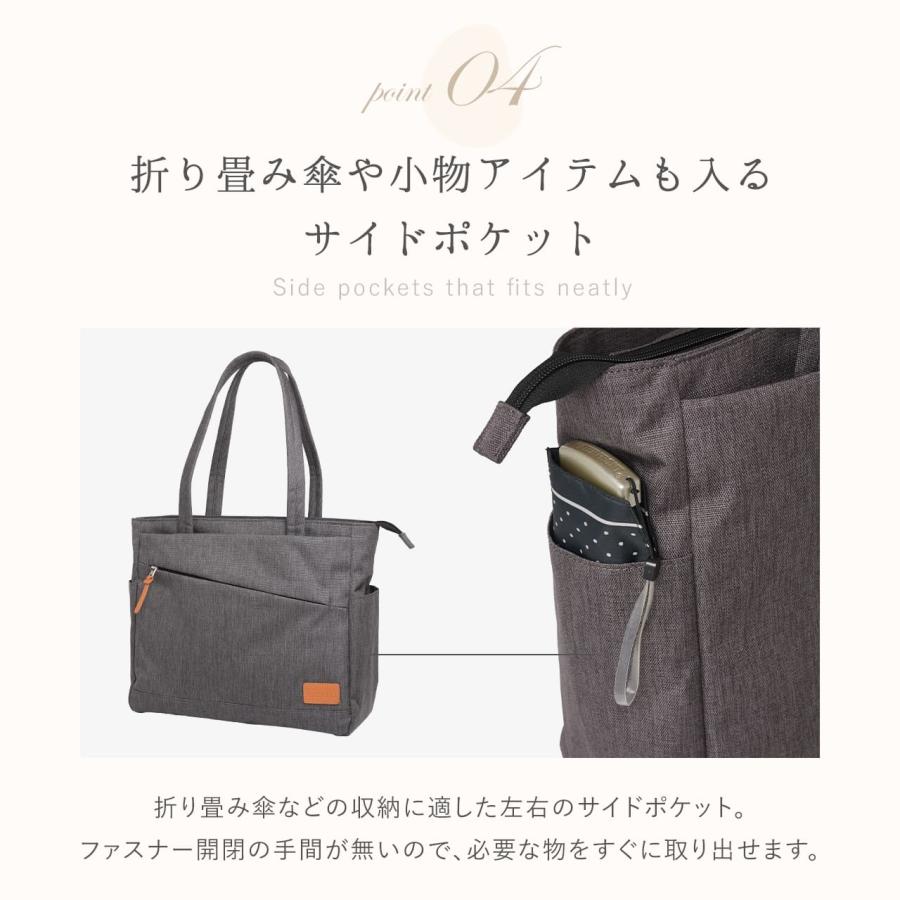 キャサリータ トートバッグ メンズ レディース 大容量 大きめ 肩掛け 軽い 軽量 撥水 A4サイズ 無重力 ブラック キャリーオン CL-13127 | Casalita | 10