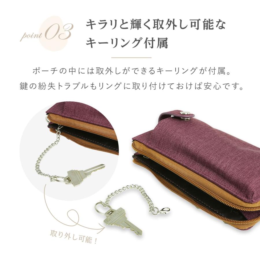 ★ぴよ吉【スマホショルダー／キーポーチ】タンバリン チャコール×ブラック Casalita スマホショルダー レディース スマホポーチ メンズ