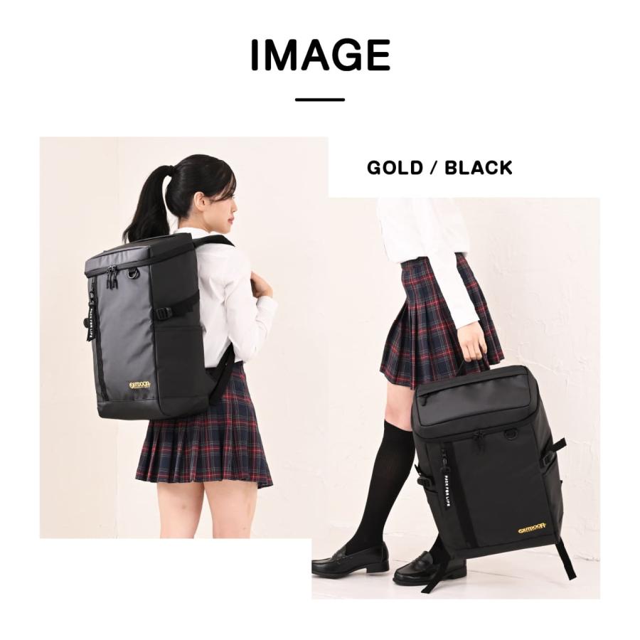 OUTDOOR PRODUCTS アウトドアプロダクツ スクールリュック スクールバッグ 通学リュック デイパック スクバ A3 大容量 35L ブラック 黒 OD-11193の画像