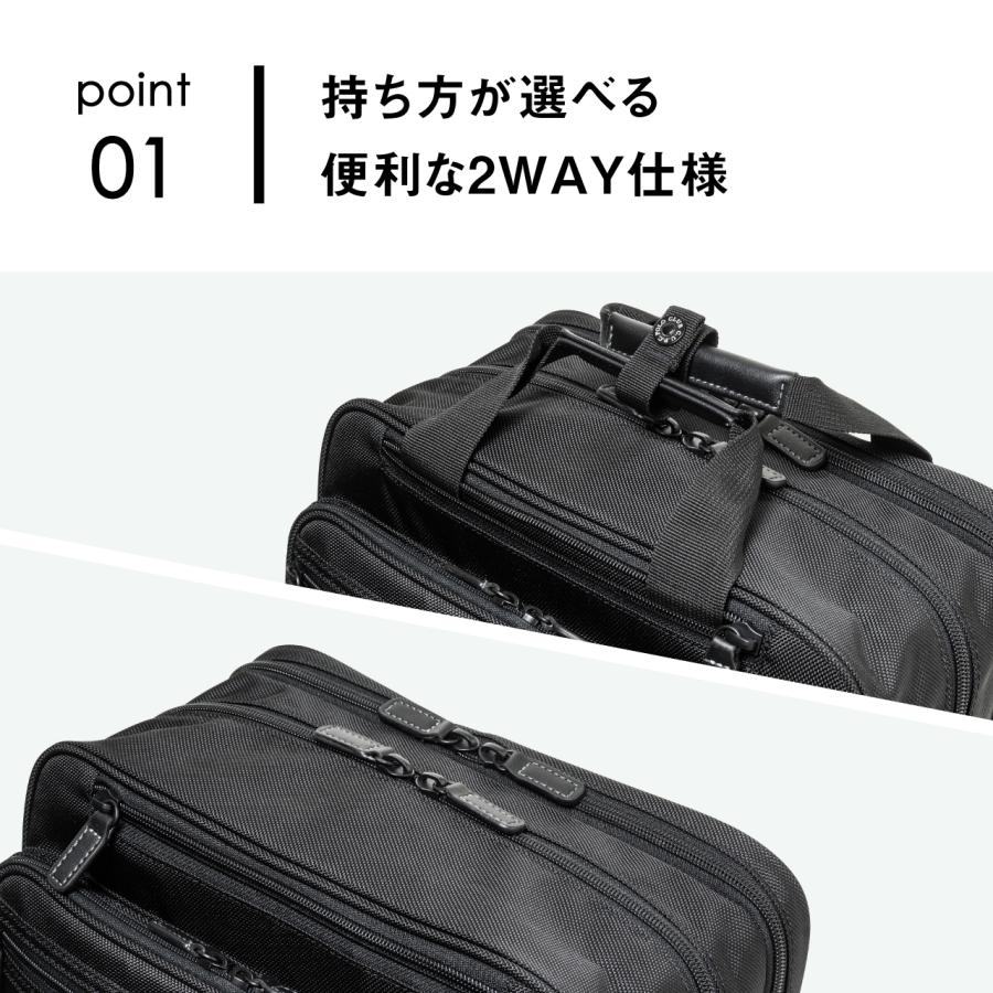 ビジネスバッグ ビジネスリュック メンズ 大容量 薄型 コンパクト A4 14インチ PC スリム おしゃれ 50代 40代 C.U.P.C PO-4818｜lojel-japan｜04